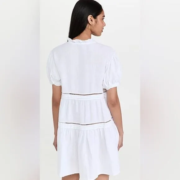 MARISSA WEBB - NEW Quincy Lace Up Mini Dress. White. NWOT. XS.