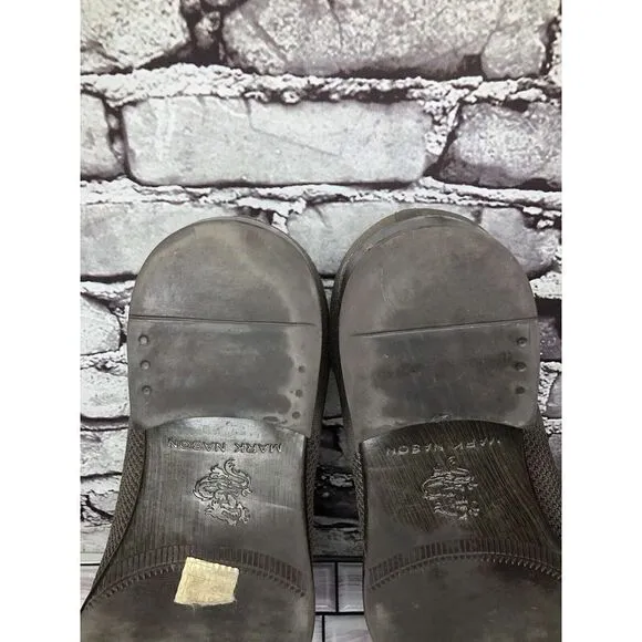 Mark Nason Dress Knit Oxford Gray Taupe Comfort Casual Walk Shoes Men Sz 12M US