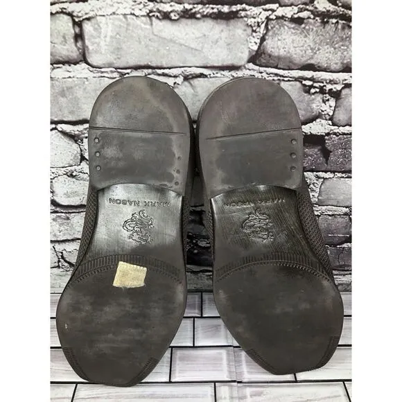 Mark Nason Dress Knit Oxford Gray Taupe Comfort Casual Walk Shoes Men Sz 12M US