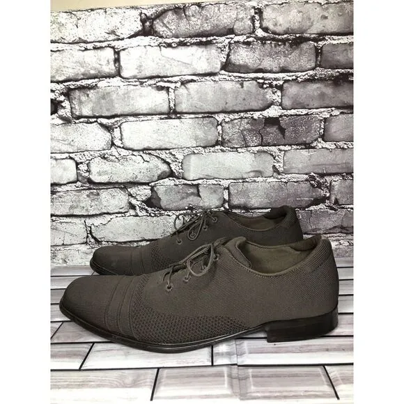 Mark Nason Dress Knit Oxford Gray Taupe Comfort Casual Walk Shoes Men Sz 12M US