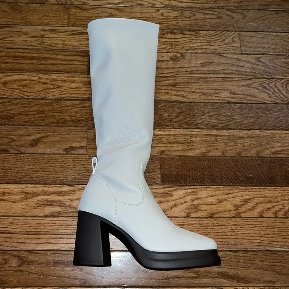 Matisse Delaney High Shaft Boots Creamy Bone White Women’s Size 5