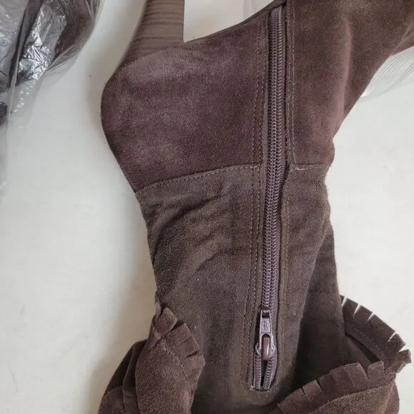 Matisse Tantalize 2 Women's Brown Suede knee high Boots shoes Size 9