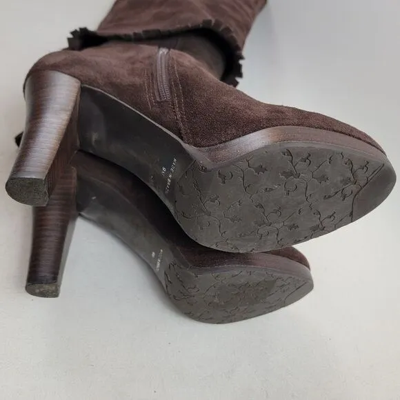 Matisse Tantalize 2 Women's Brown Suede knee high Boots shoes Size 9