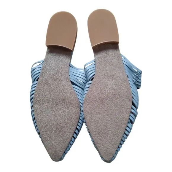 Matisse Women's Blue Woven Slip-On Shoes