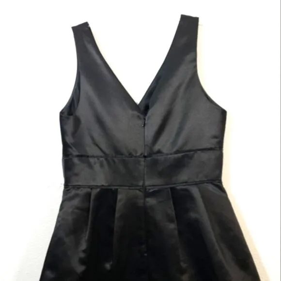 Max and Cleo feather trimmed Maralin Satin dress 6