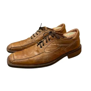 McKanty Brown Leather Square Toe Oxford Loafer Dress Shoes Men’s Size 10 / EU 44