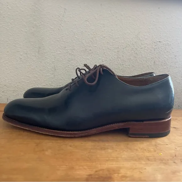 Meermin Mallorca Mens Black Calf Oxfords Dress Shoes Sz UK 8 US 9 101240