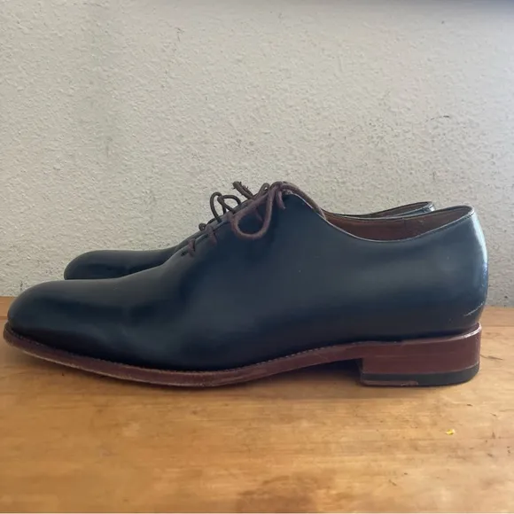 Meermin Mallorca Mens Black Calf Oxfords Dress Shoes Sz UK 8 US 9 101240
