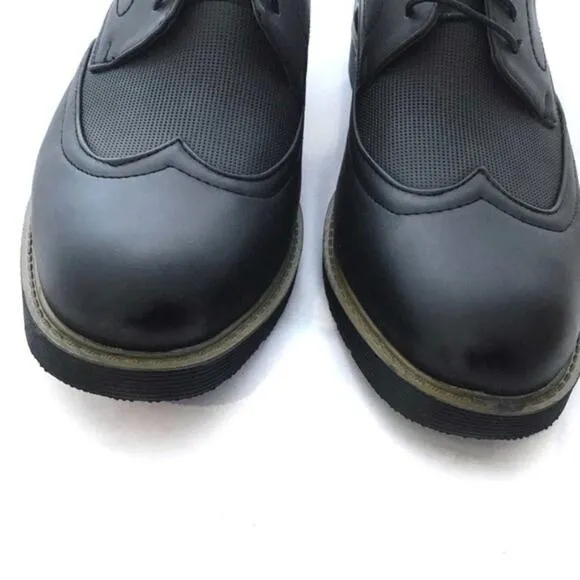 Members Only Wing Tip Oxfords Shoes Men's Dress Comfort Bedford Black 12 NWB