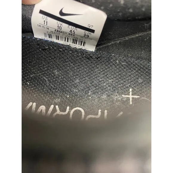 Men Nike Vapormax 2019 Triple Black athletic shoes sneakers AR6631-004, 11