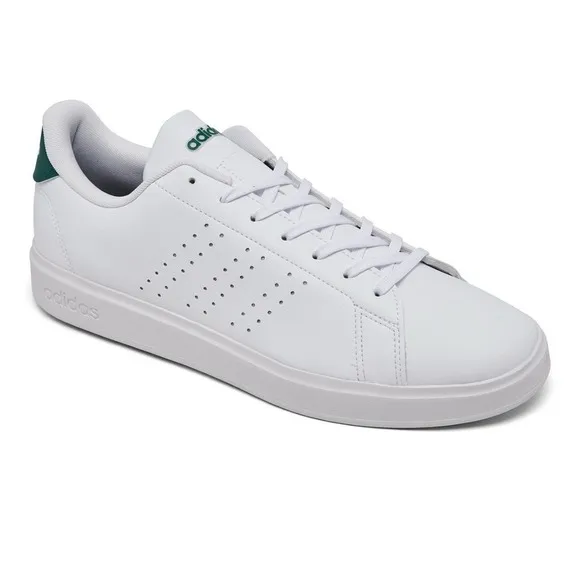 Mens Adidas Advantage Comfy Athletic White Green Shoes GZ5300 Size 10 New