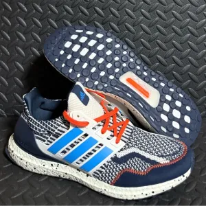 Mens Adidas Athletic Running Shoes Blue Orange Size 13