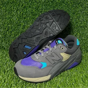 Mens Athletic Shoes New Balance‎ 580 Grey Purple Blue Size 9.5