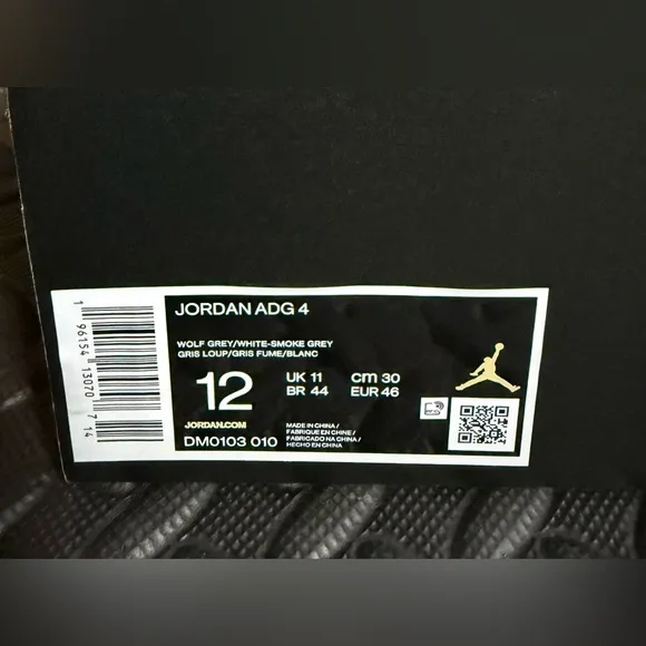 Mens Jordan Athletic Golf Shoes Grey White Sizes