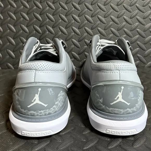 Mens Jordan Athletic Golf Shoes Grey White Sizes