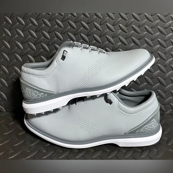 Mens Jordan Athletic Golf Shoes Grey White Sizes