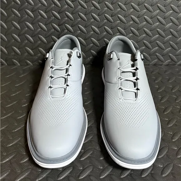 Mens Jordan Athletic Golf Shoes Grey White Sizes