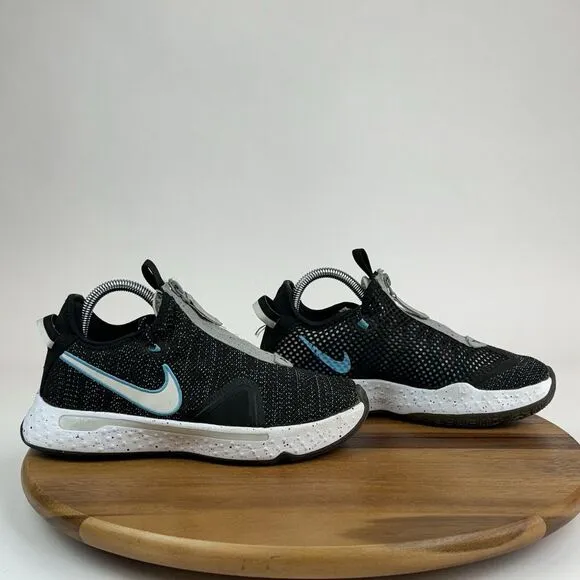 Mens Nike‎ PG 4 EP Heather Black Athletic Low Basketball Sneakers Shoes Size 7