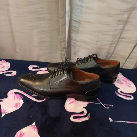 Men's Rockport Adiprene By Adidas Black Leather Oxford Dress Shoes Size 12