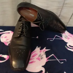 Men's Rockport Adiprene By Adidas Black Leather Oxford Dress Shoes Size 12