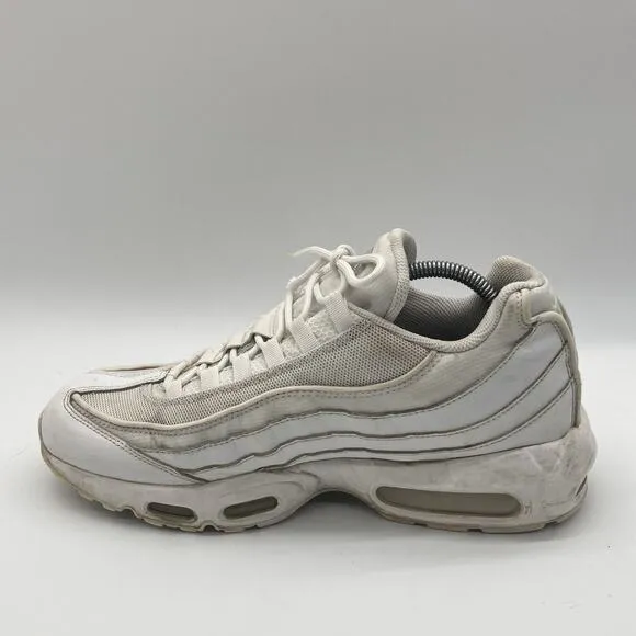 Mens Size 11 Nike Air Max 95 Essential White Athletic Running Shoes Sneakers