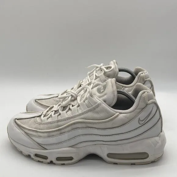 Mens Size 11 Nike Air Max 95 Essential White Athletic Running Shoes Sneakers