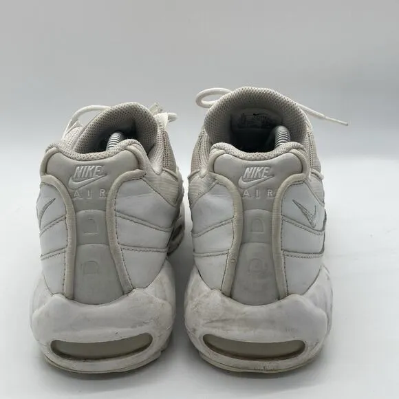Mens Size 11 Nike Air Max 95 Essential White Athletic Running Shoes Sneakers