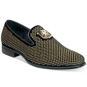 Men's Swagger Studded Ornament Slip-On Shoes Size 14