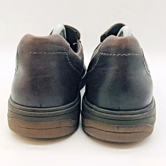 Mephisto Davy Slip On Loafer Men's 10 Brown Leather Air-Jet Hydro Protect Shoes