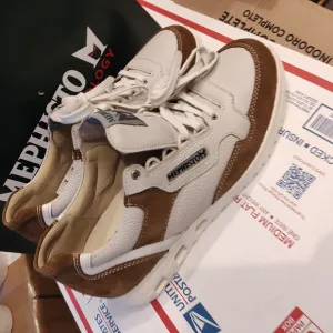Mephisto Men's White and Brown Sneakers