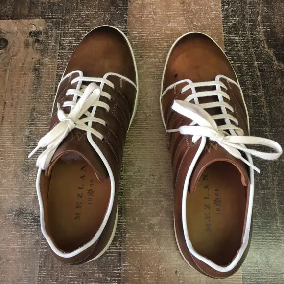 Mezlan Balboa Dress Sneakers Oxford Leather Shoes Mens 9.5 M