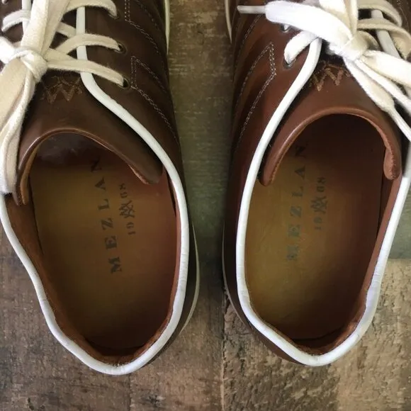 Mezlan Balboa Dress Sneakers Oxford Leather Shoes Mens 9.5 M
