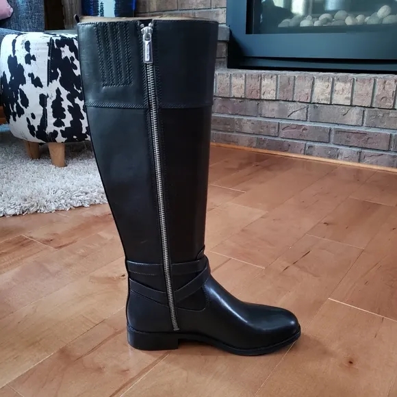 Michael Kors Black Preston Boots Size 5.5