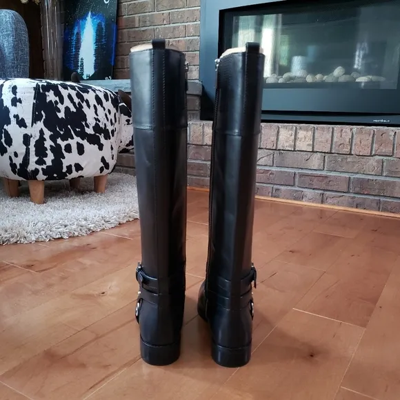 Michael Kors Black Preston Boots Size 5.5