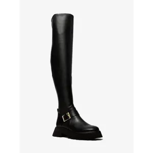 MICHAEL KORS EASTON 100% LEATHER OVER THE KNEE LUG BOOT NEW IN BOX. $345MSRP SZ6