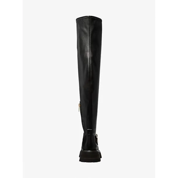 MICHAEL KORS EASTON 100% LEATHER OVER THE KNEE LUG BOOT NEW IN BOX. $345MSRP SZ6
