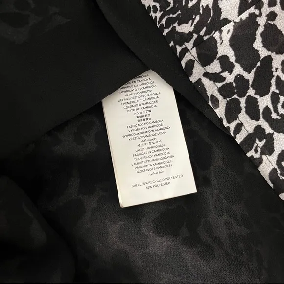 MICHAEL Michael Kors Animal Print Kate Midi dress white black - P (2)