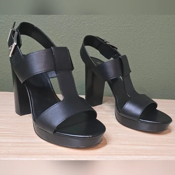 MICHAEL Michael Kors Becker Women's Leather T-Strap Slingback Sandals