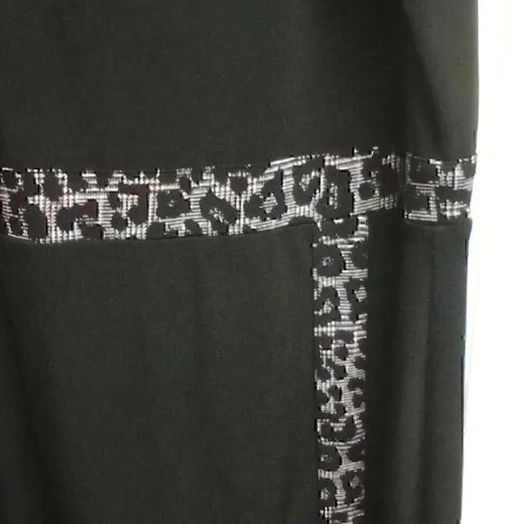 Michael Kors XL Sleeveless Black with Black and White Accents