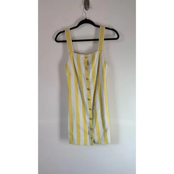 MIGUELINA  Pippa striped organic cotton-twill mini dress NWT Sz. XS