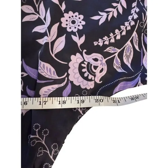 Misa Los Angeles Sylvia Faux Wrap Indigo Satin High Low Dress XS &amp; L NWT