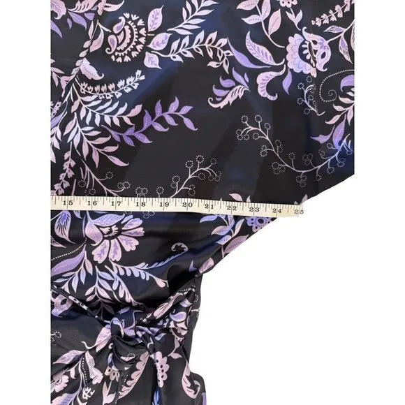 Misa Los Angeles Sylvia Faux Wrap Indigo Satin High Low Dress XS &amp; L NWT