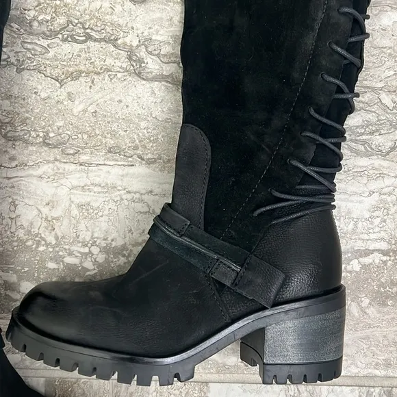 Miz Mooz Mayer Knee High Boots in Black, Size 36 New w/o Box