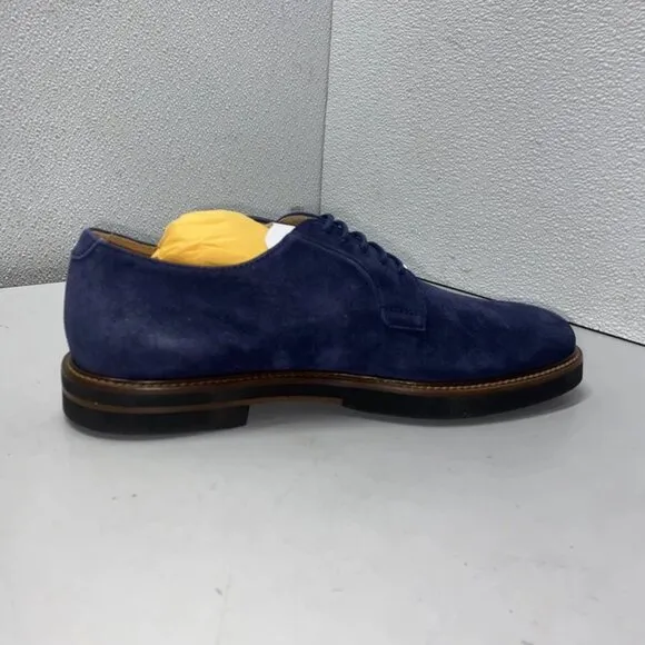 MNEW TOD’s Derby Lace-Up Casual Shoes – Size 7 – Blue Suede – New Without Box