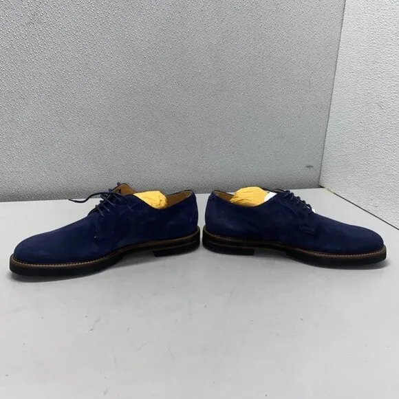MNEW TOD’s Derby Lace-Up Casual Shoes – Size 7 – Blue Suede – New Without Box