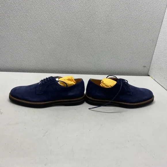 MNEW TOD’s Derby Lace-Up Casual Shoes – Size 7 – Blue Suede – New Without Box