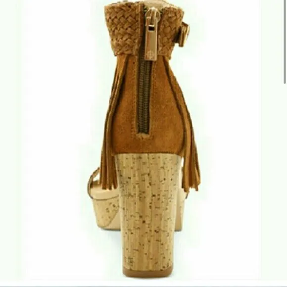 Nanette Lepore fringed suede sandal Size 11 BIN 13