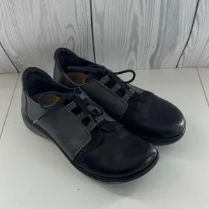 NAOT Riviera Two Tone Gray Black Leather Comfort Shoes Oxford Size 40 9/9.5