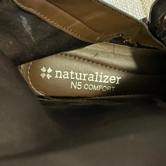 Naturalizer Boots N5 Comfort Macnair Wide Shaft Knee High Leather Boot Size 7.5