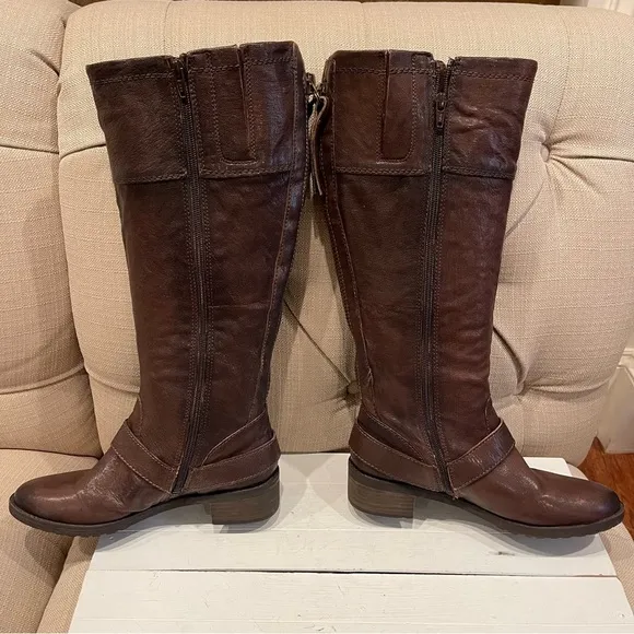 Naturalizer Boots N5 Comfort Macnair Wide Shaft Knee High Leather Boot Size 7.5